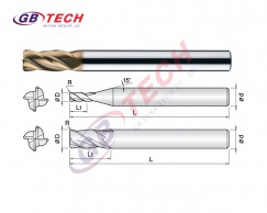 Mũi Dao Phay Bo R 4 Me Cắt (ZR214)